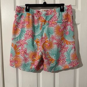 Floral Print Men's Swim Shorts